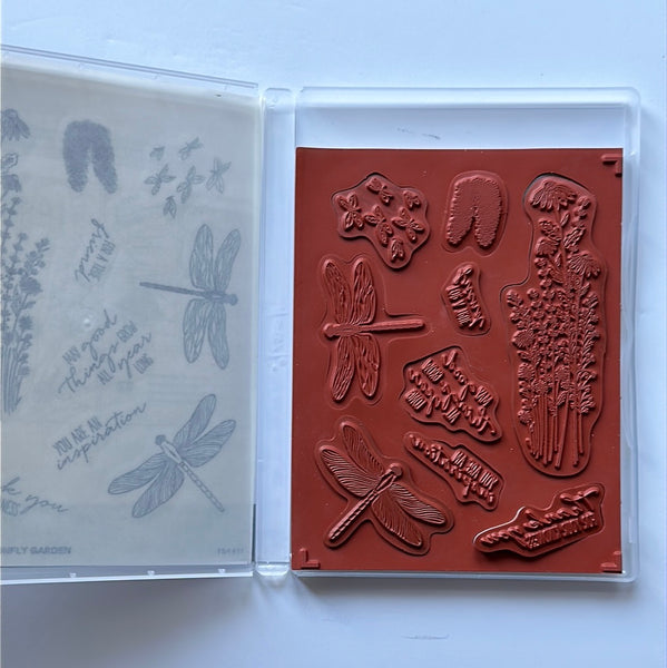 Dragonfly Garden | Retired Cling Mount Stamp Set | Stampin' Up!