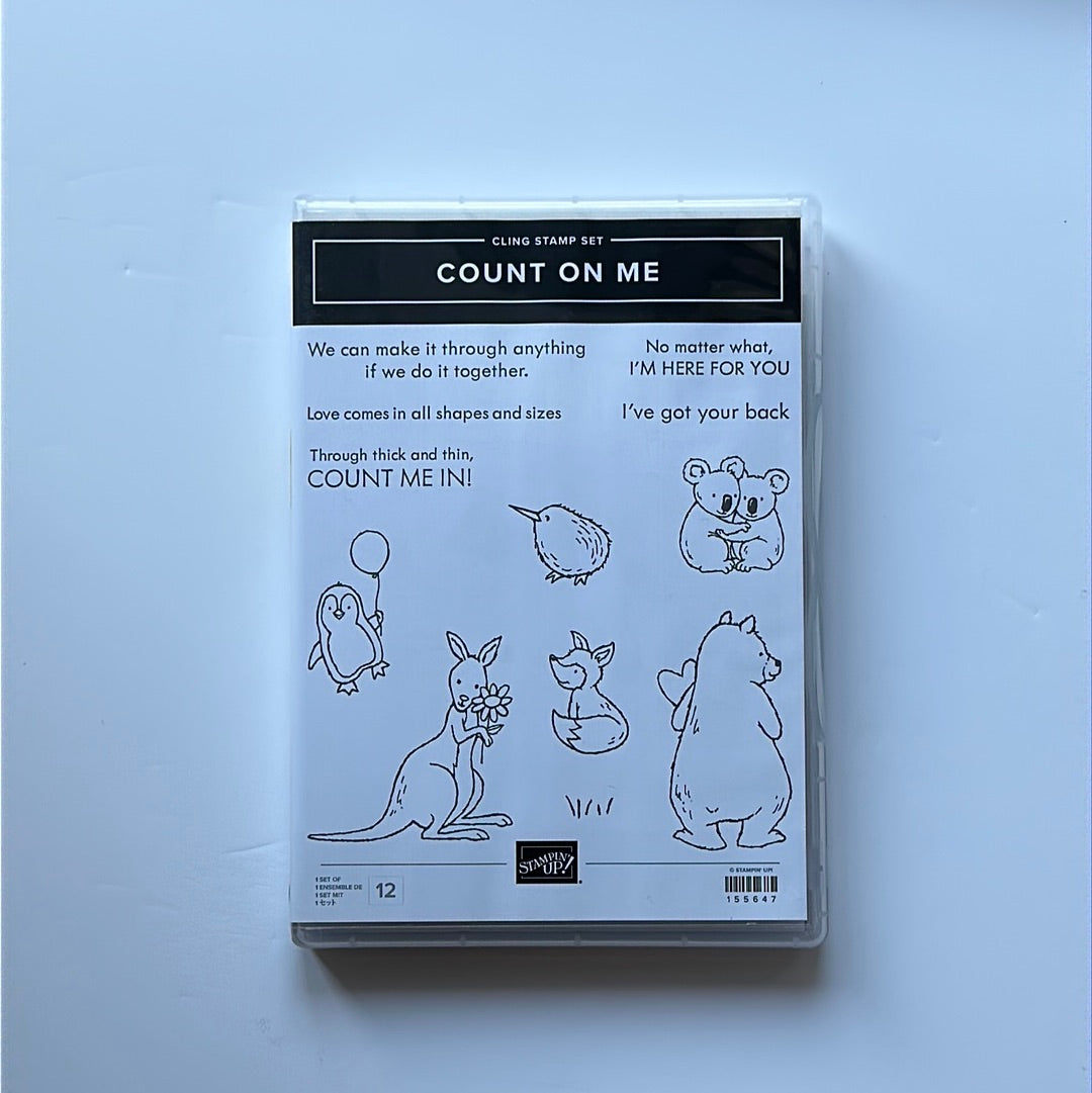 Count on Me | Retired Cling Mount Stamp Set | Stampin' Up!