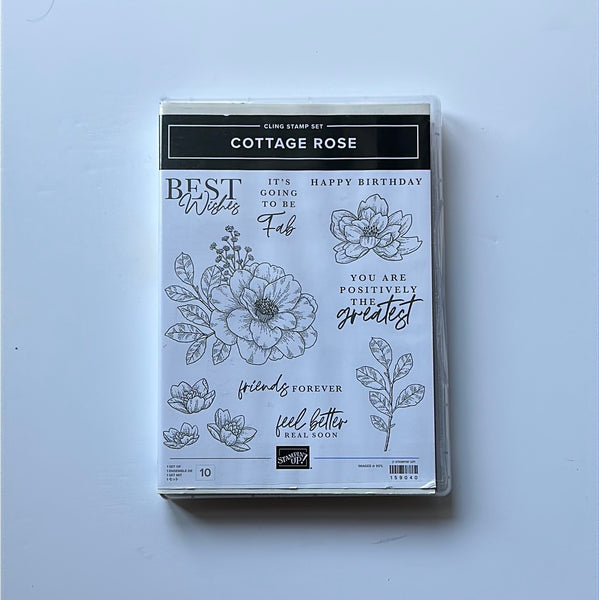 Cottage Rose | Retired Cling Mount Stamp Set | Stampin' Up!