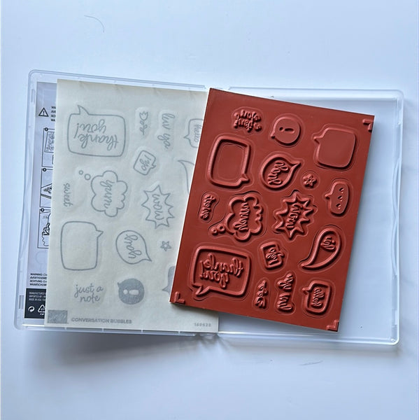 Conversation Bubbles | Retired Cling Mount Stamp Set | Stampin' Up!
