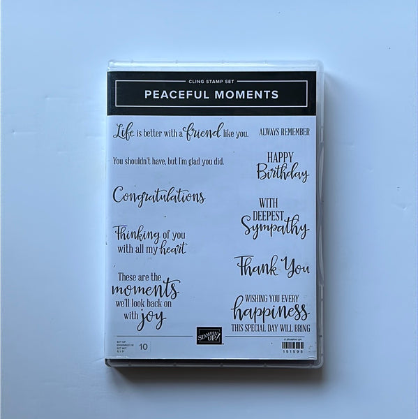 Peaceful Moments | Retired Cling Mount Stamp Set | Stampin' Up!