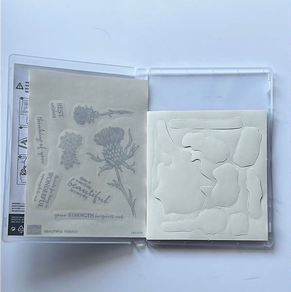 Beautiful Thistle | Retired Cling Mount Stamp Set | Stampin' Up! | BRAND NEW