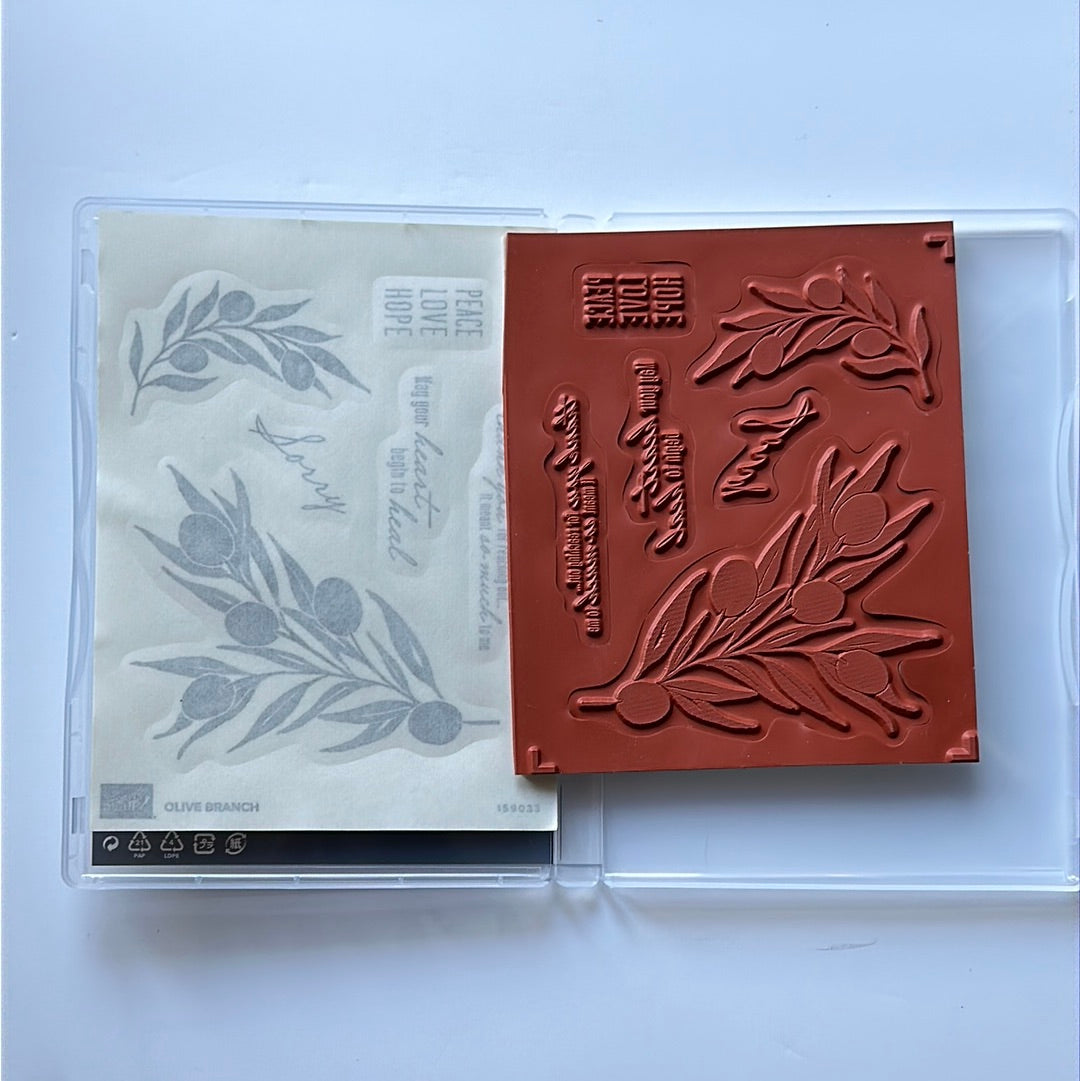 Olive Branch | Retired Cling Mount Stamp Set | Stampin' Up!