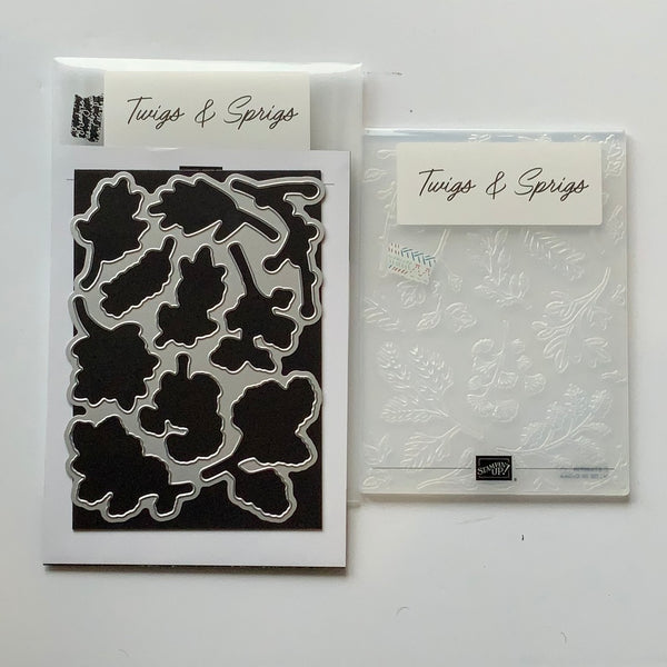 Twigs & Sprigs Embossing Folder and Die | Retired Folder/Die Collection | Stampin' Up!