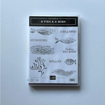 A Fish and a Wish | Retired Cling Mount Stamp Set | Stampin' Up!