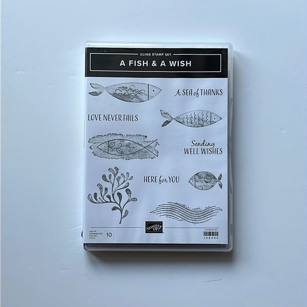 A Fish and a Wish | Retired Cling Mount Stamp Set | Stampin' Up!