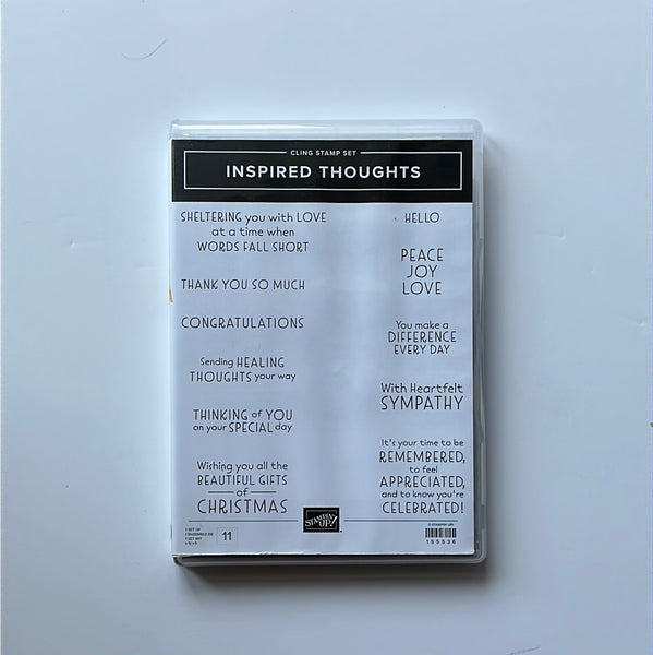 Inspired Thoughts | Retired Cling Mount Stamp Set | Stampin' Up!