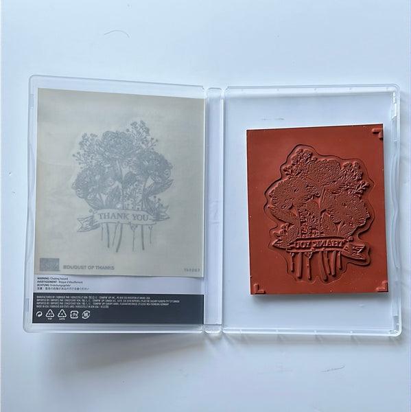 Bouquet of Thanks | Retired Cling Mount Stamp Set | Stampin' Up!