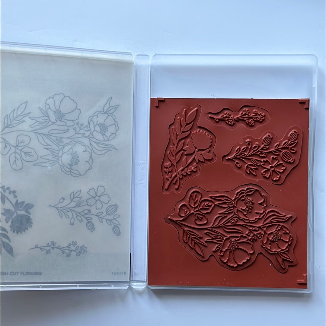 Fresh Cut Flowers | Retired Cling Mount Stamp Set | Stampin' Up!
