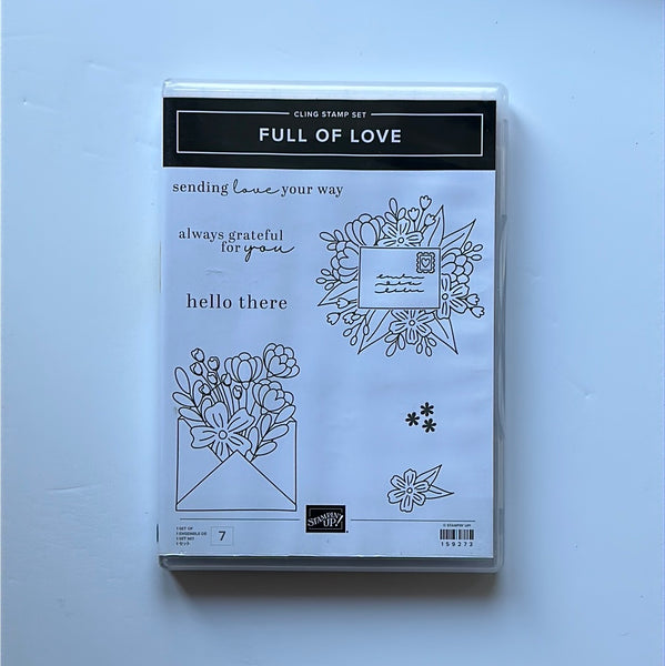 Full of Love | Retired Cling Mount Stamp Set | Stampin' Up!