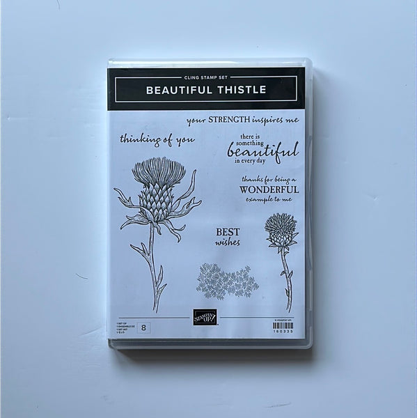 Beautiful Thistle | Retired Cling Mount Stamp Set | Stampin' Up! | BRAND NEW
