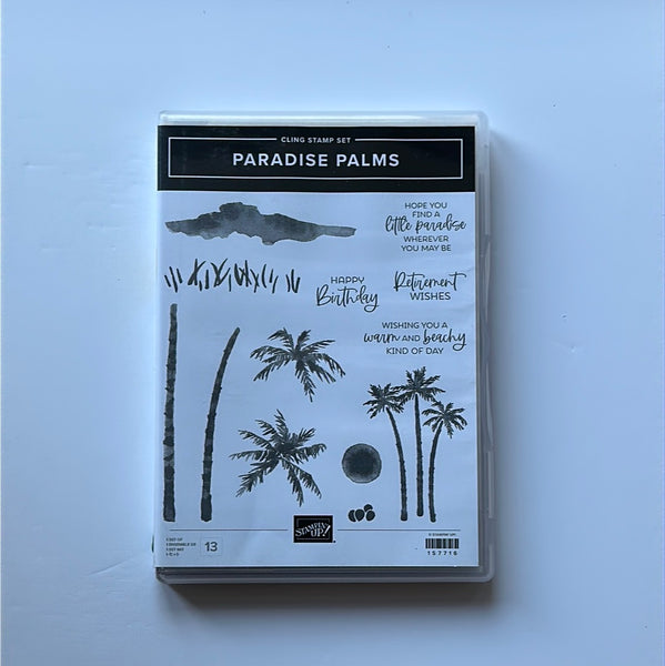 Paradise Palms | Retired Cling Mount Stamp Set | Stampin' Up!