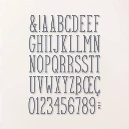 Alphabet A La Mode Dies | Retired Die Collection | Stampin' Up!
