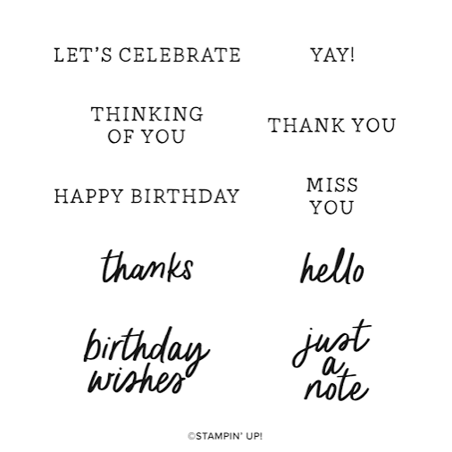Simply Said | Retired Photopolymer Stamp Set | Stampin' Up!