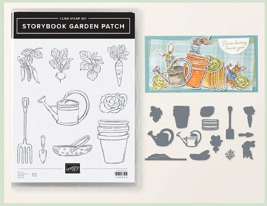 Storybook Garden Patch Bundle | Retired Cling Mount Stamp Set and Dies | Stampin' Up!