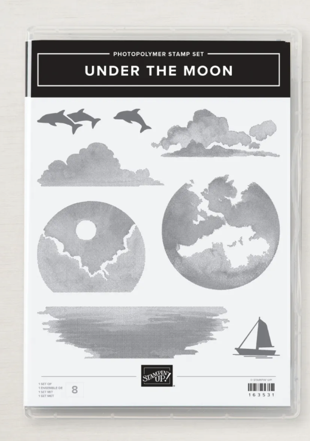 Under the Moon | BRAND NEW, NEVER USED | Retired Photopolymer Mount Stamp Set | Stampin' Up!