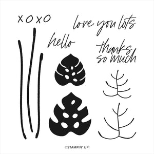 Tropical Leaf | Retired Photopolymer Stamp Set | Stampin' Up!