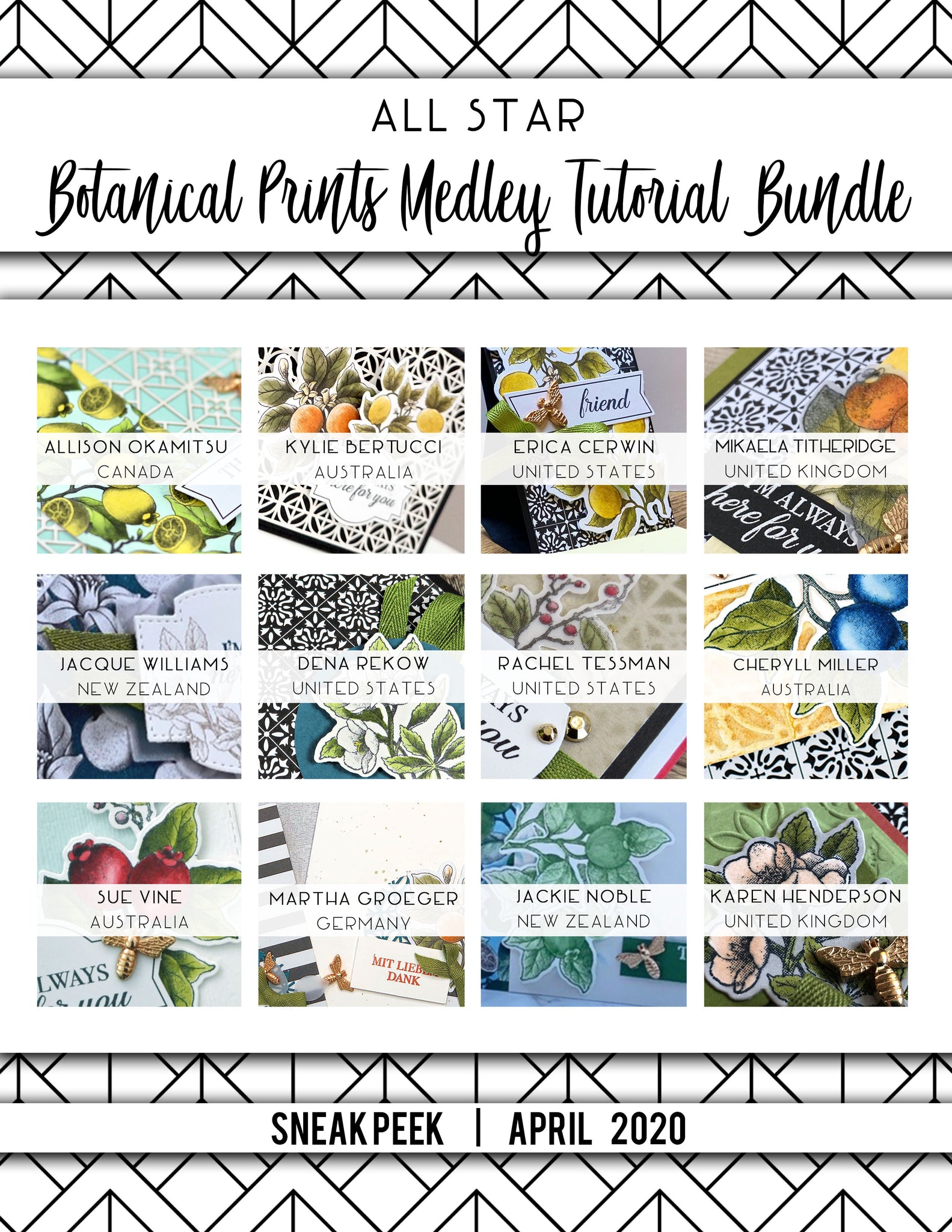 Botanical Prints Medley Tutorial with 12 Videos!