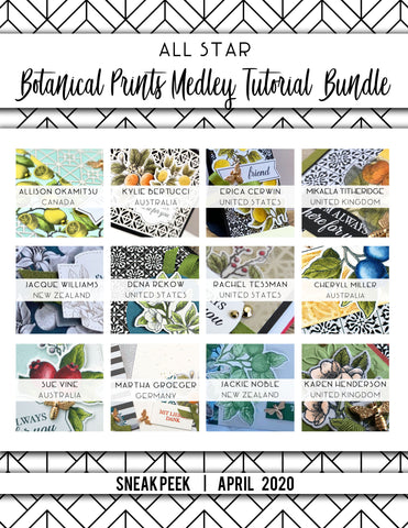 Botanical Prints Medley Tutorial with 12 Videos!