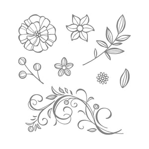 Falling Flowers | Retired Clear Mount Stamp Set | Stampin' Up!