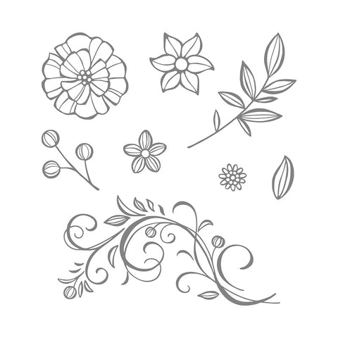 Falling Flowers | Retired Clear Mount Stamp Set | Stampin' Up!