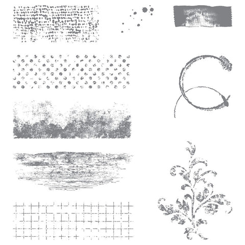 Timeless Textures | Retired Wood Mount Stamp Set | Stampin' Up!
