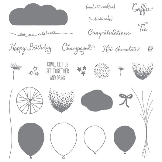 Balloon Celebration | Retired Photopolymer Stamp Set | Stampin' Up!