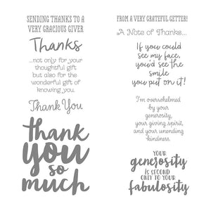 Thankful Thoughts | Retired Clear Mount Stamp Set | Stampin' Up!
