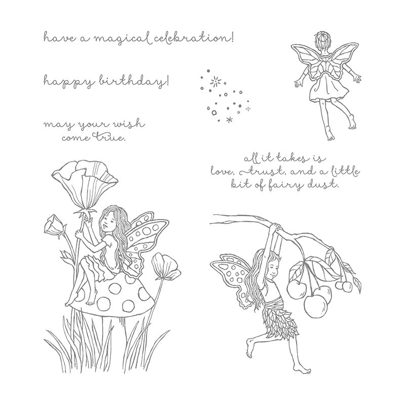 Fairy Celebration | Retired Clear Mount Stamp Set | Stampin' Up!