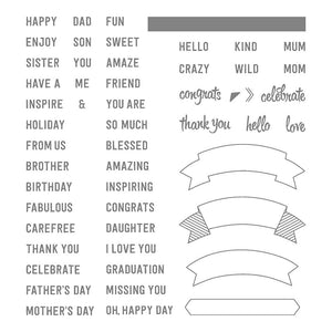 Thoughtful Banners | Retired Photopolymer Stamp Set | Stampin' Up!