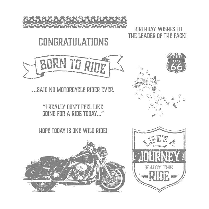One Wild Ride | Retired Clear Mount Stamp Set | Stampin' Up!