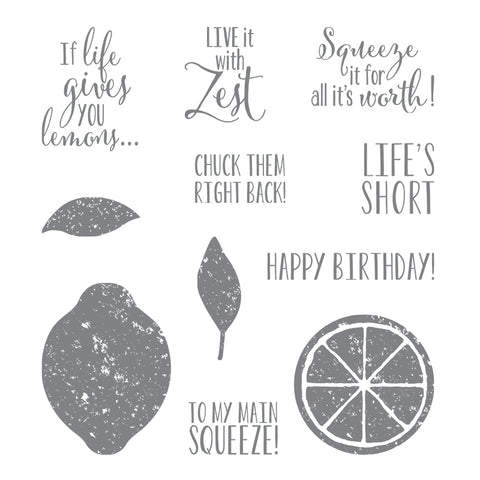 Lemon Zest | Retired Clear Mount Stamp Set | Stampin' Up!