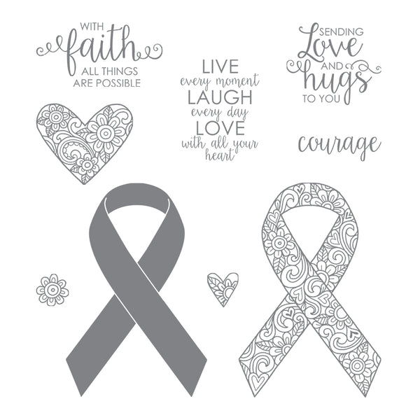 Ribbon of Courage | Retired Clear Mount Stamp Set | Stampin' Up!