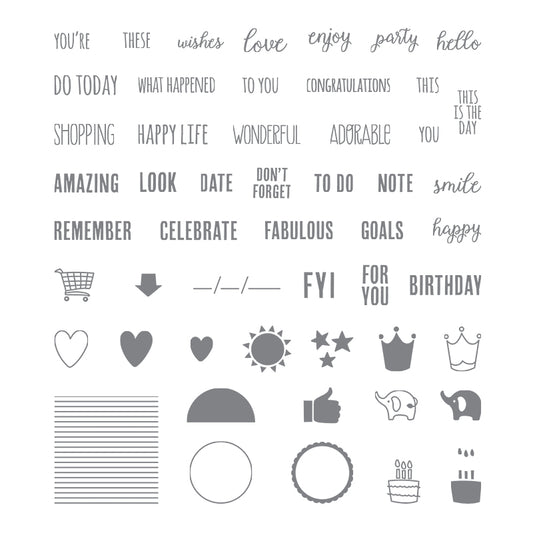 Tabs for Everything | Retired Photopolymer Stamp Set | Stampin' Up! | BRAND NEW!