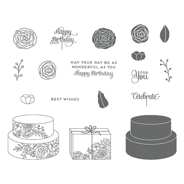 Cake Soiree | Retired Clear Mount Stamp Set | Stampin' Up!