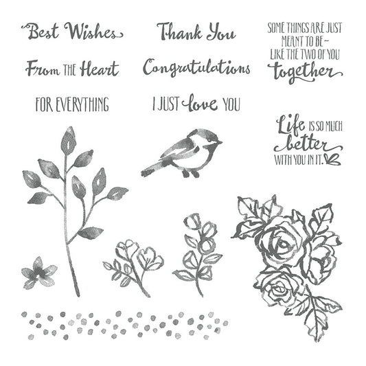 Petal Palette | Retired Clear Mount Stamp Set | Stampin' Up!