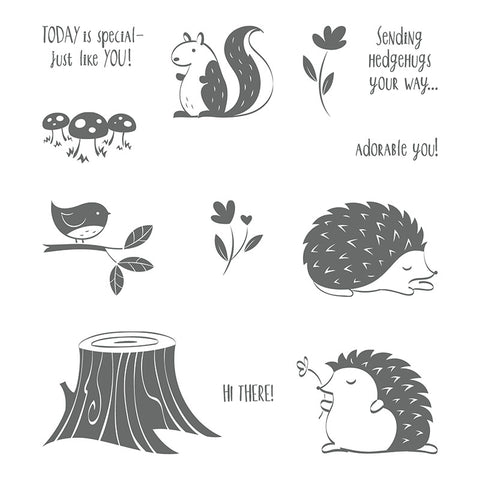 Hedgehugs | Retired Clear Mount Stamp Set | Stampin' Up! | Brand New