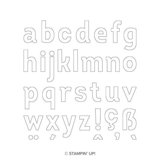Lined Alphabet | Retired Photopolymer Stamp Set | Stampin' Up!