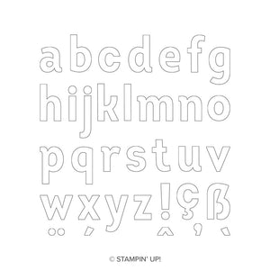 Lined Alphabet | Retired Photopolymer Stamp Set | Stampin' Up!