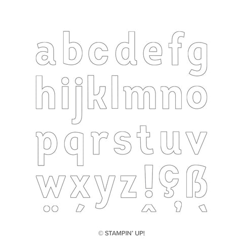 Lined Alphabet | Retired Photopolymer Stamp Set | Stampin' Up!
