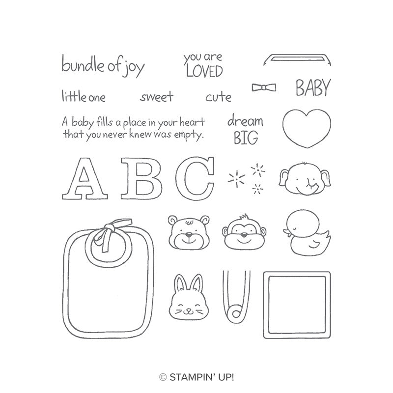 Fastened With Love | Retired Photopolymer Stamp Set | Stampin' Up!