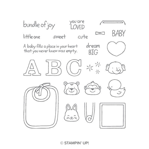 Fastened With Love | Retired Photopolymer Stamp Set | Stampin' Up!