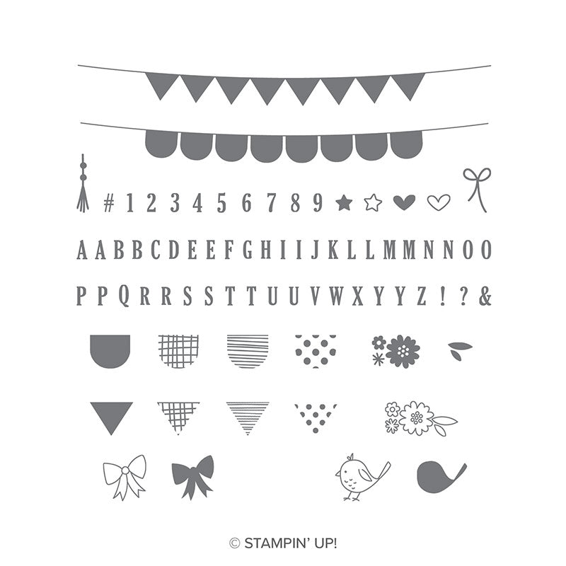 Pick a Pennant | Retired Photopolymer Stamp Set | Stampin' Up!