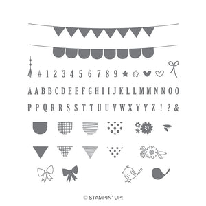 Pick a Pennant | Retired Photopolymer Stamp Set | Stampin' Up!