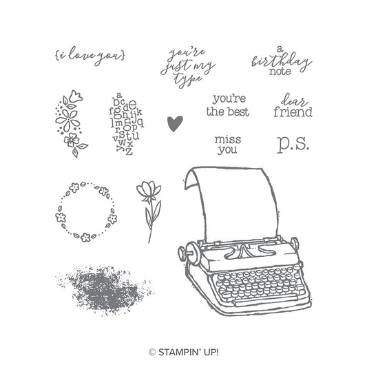 P.S. You're The Best | Retired Clear Mount Stamp Set | Stampin' Up! | BRAND NEW