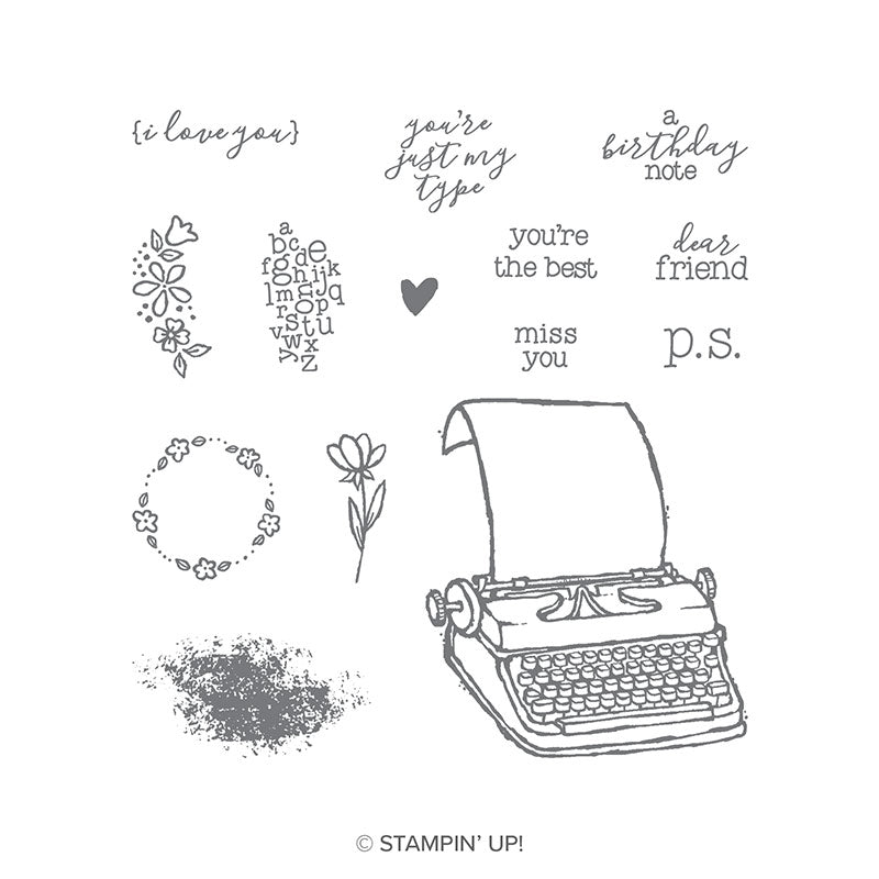 P.S. You're The Best | Retired Clear Mount Stamp Set | Stampin' Up! | BRAND NEW