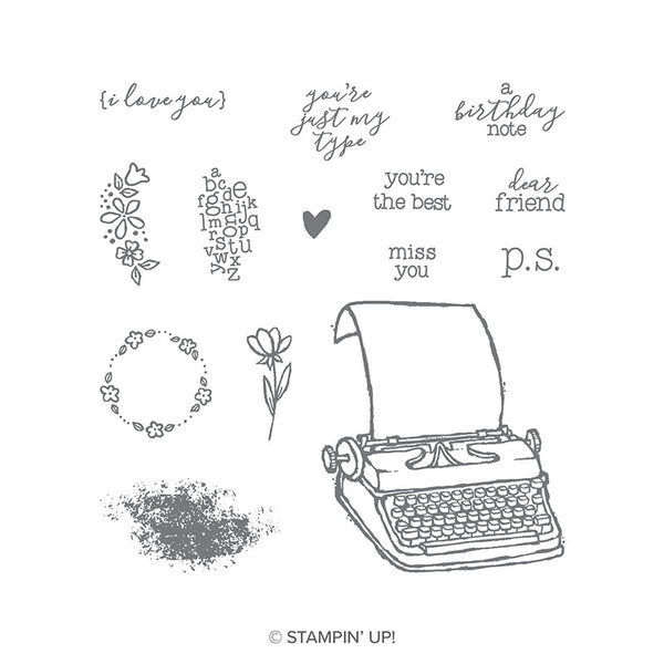 P.S. You're The Best | Retired Clear Mount Stamp Set | Stampin' Up! | BRAND NEW