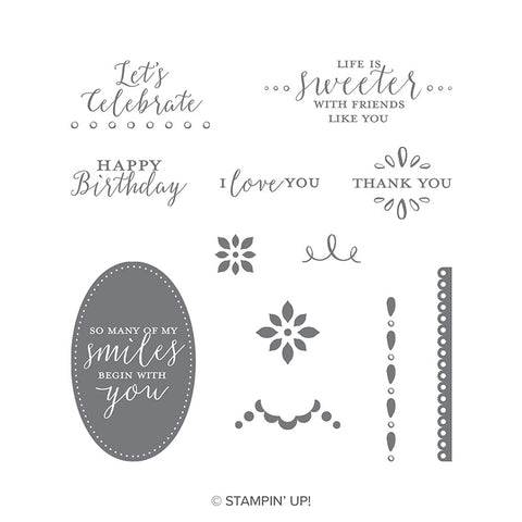 Detailed With Love | Retired Clear Mount Stamp Set | Stampin' Up!