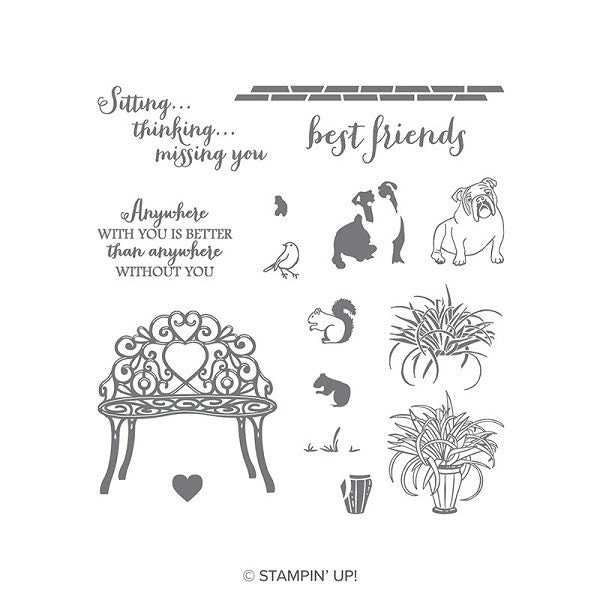 Sitting Pretty | Retired Photopolymer Stamp Set | Stampin' Up! | BRAND NEW