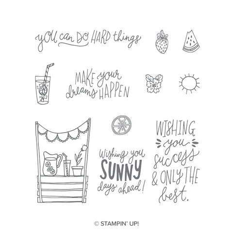 Sunny Days | Retired Clear Mount Stamp Set | Stampin' Up!
